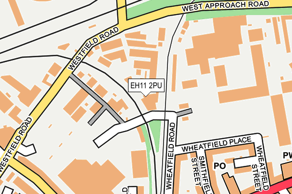 EH11 2PU map - OS OpenMap – Local (Ordnance Survey)