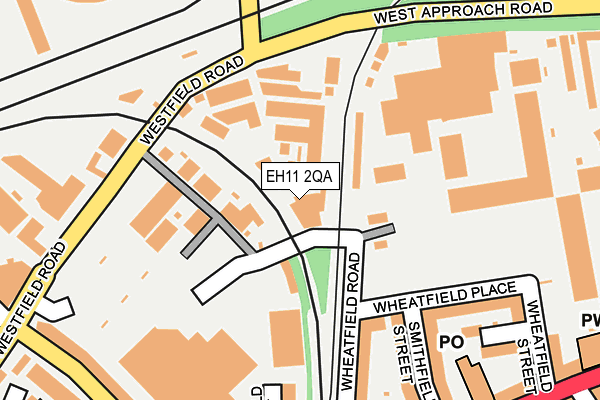 EH11 2QA map - OS OpenMap – Local (Ordnance Survey)