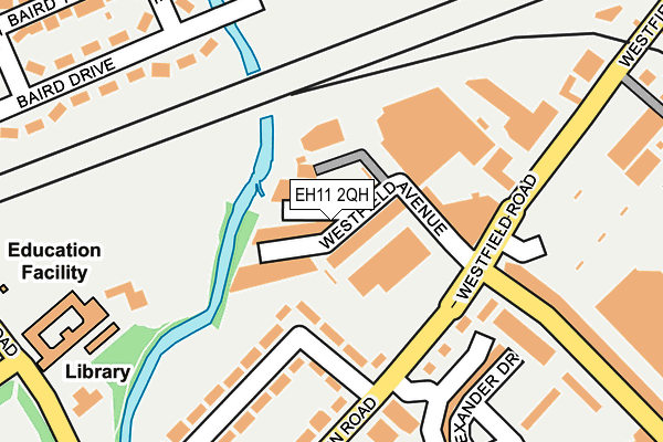 EH11 2QH map - OS OpenMap – Local (Ordnance Survey)