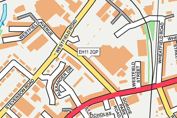 EH11 2QP map - OS OpenMap – Local (Ordnance Survey)