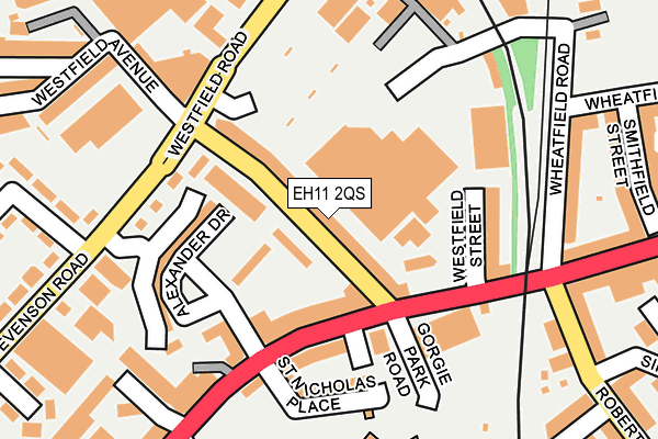 EH11 2QS map - OS OpenMap – Local (Ordnance Survey)