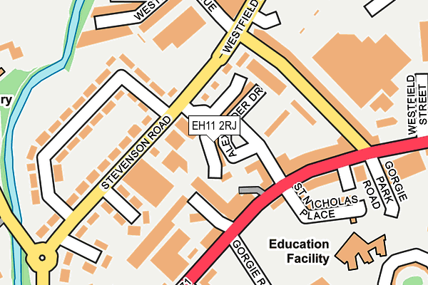 EH11 2RJ map - OS OpenMap – Local (Ordnance Survey)