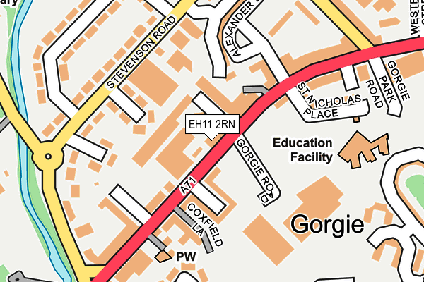 EH11 2RN map - OS OpenMap – Local (Ordnance Survey)
