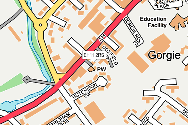 EH11 2RS map - OS OpenMap – Local (Ordnance Survey)