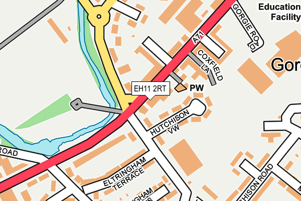 EH11 2RT map - OS OpenMap – Local (Ordnance Survey)
