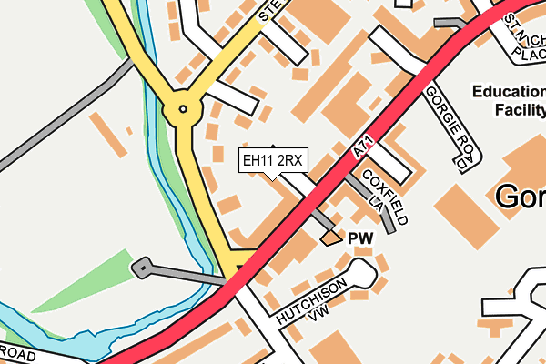EH11 2RX map - OS OpenMap – Local (Ordnance Survey)