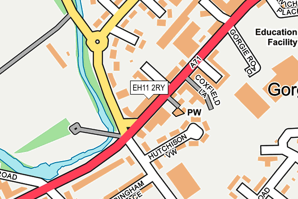 EH11 2RY map - OS OpenMap – Local (Ordnance Survey)