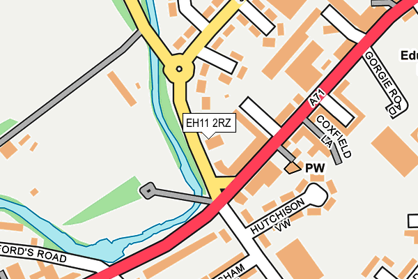 EH11 2RZ map - OS OpenMap – Local (Ordnance Survey)