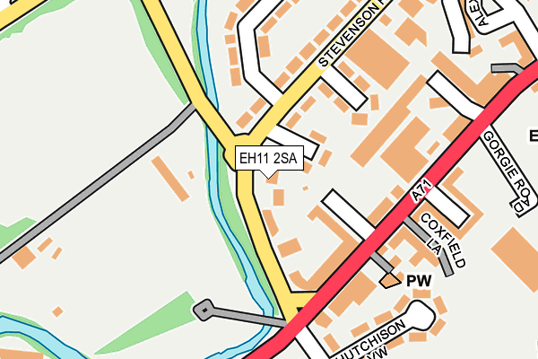 EH11 2SA map - OS OpenMap – Local (Ordnance Survey)