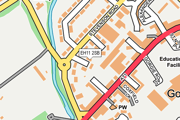 EH11 2SB map - OS OpenMap – Local (Ordnance Survey)