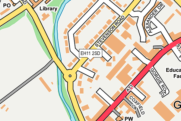EH11 2SD map - OS OpenMap – Local (Ordnance Survey)