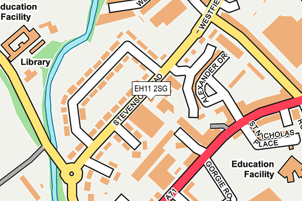 EH11 2SG map - OS OpenMap – Local (Ordnance Survey)