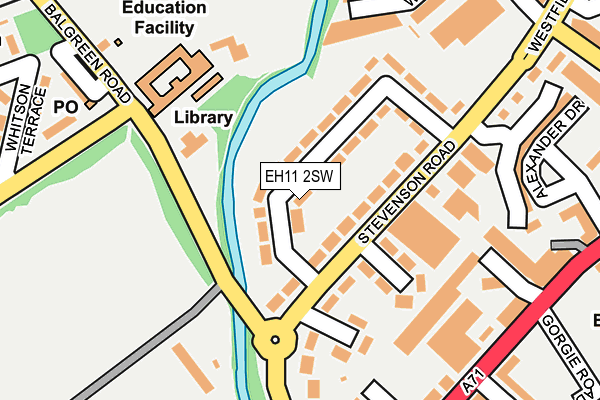 EH11 2SW map - OS OpenMap – Local (Ordnance Survey)