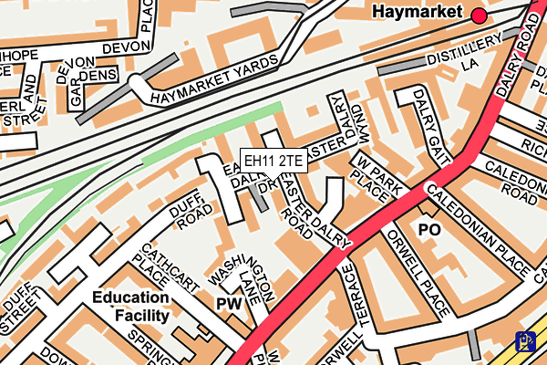 EH11 2TE map - OS OpenMap – Local (Ordnance Survey)