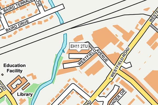 EH11 2TU map - OS OpenMap – Local (Ordnance Survey)