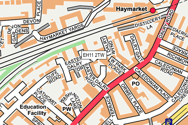 EH11 2TW map - OS OpenMap – Local (Ordnance Survey)