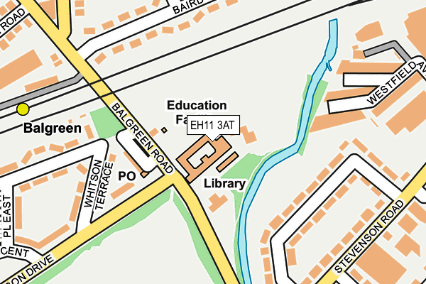 EH11 3AT map - OS OpenMap – Local (Ordnance Survey)