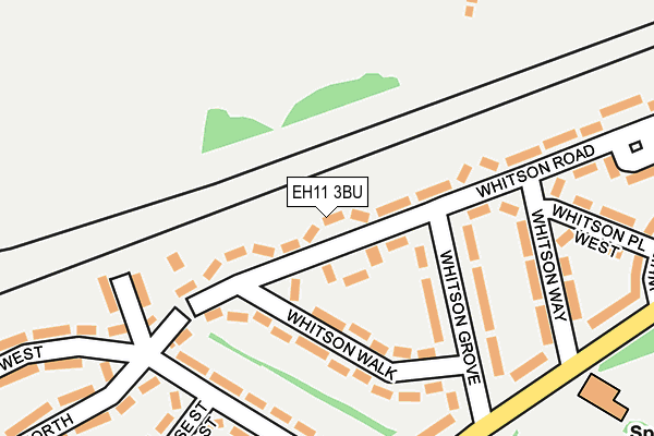EH11 3BU map - OS OpenMap – Local (Ordnance Survey)