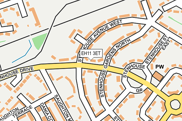 EH11 3ET map - OS OpenMap – Local (Ordnance Survey)