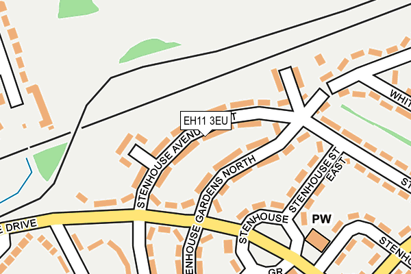 EH11 3EU map - OS OpenMap – Local (Ordnance Survey)