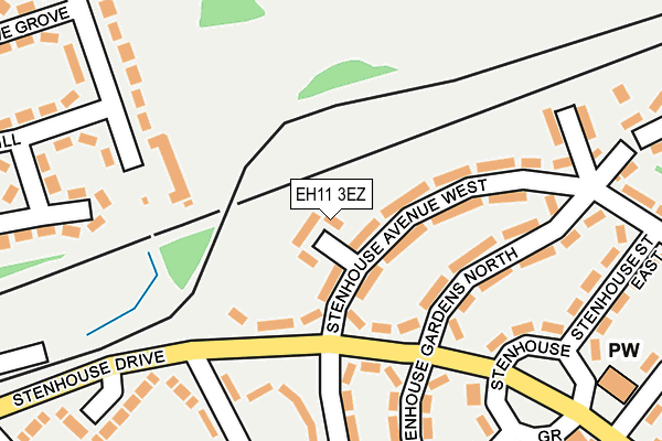 EH11 3EZ map - OS OpenMap – Local (Ordnance Survey)