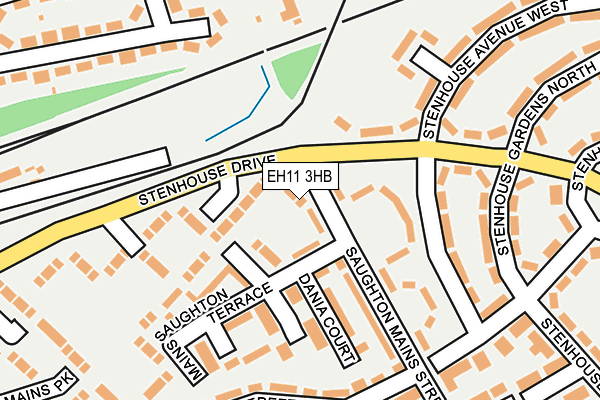 EH11 3HB map - OS OpenMap – Local (Ordnance Survey)