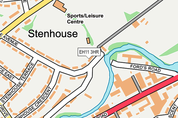 EH11 3HR map - OS OpenMap – Local (Ordnance Survey)