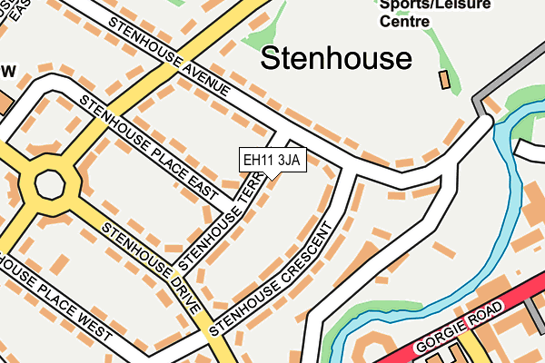 EH11 3JA map - OS OpenMap – Local (Ordnance Survey)