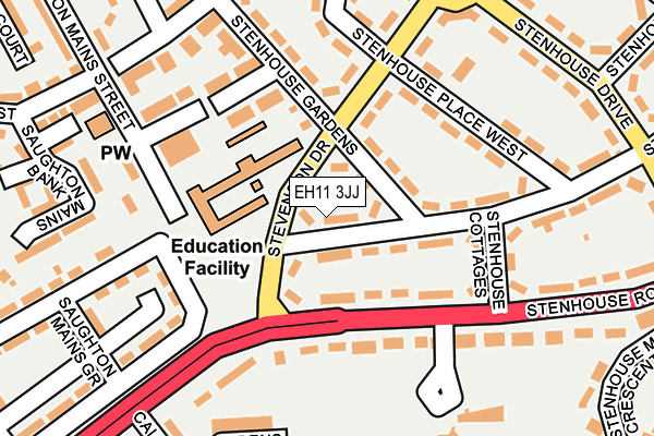 EH11 3JJ map - OS OpenMap – Local (Ordnance Survey)