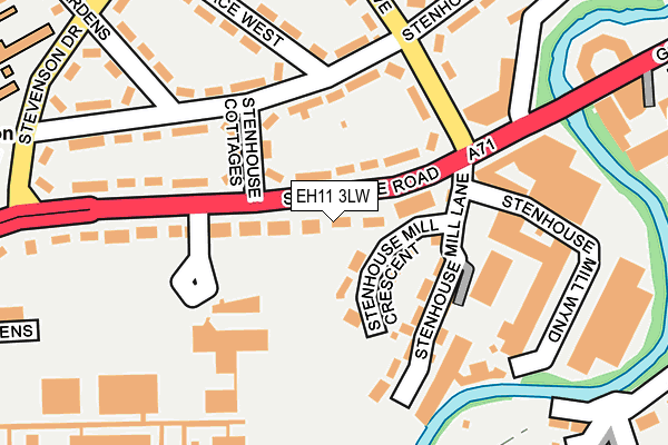 EH11 3LW map - OS OpenMap – Local (Ordnance Survey)