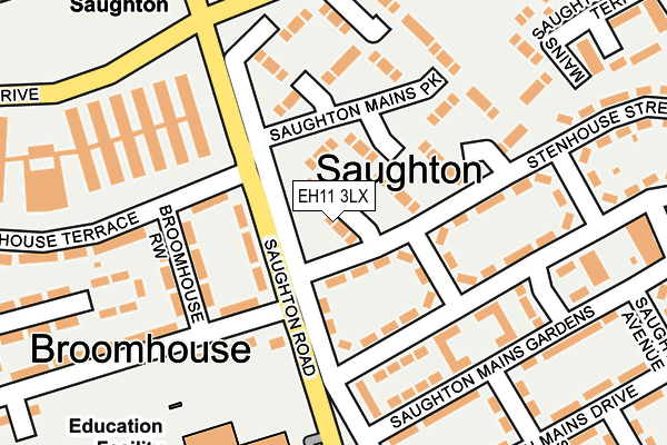 EH11 3LX map - OS OpenMap – Local (Ordnance Survey)