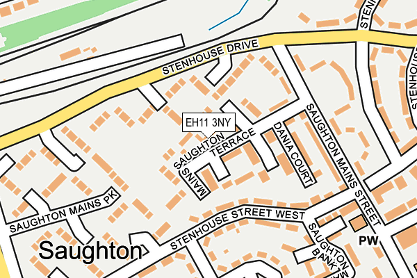 EH11 3NY map - OS OpenMap – Local (Ordnance Survey)