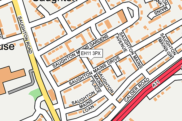 EH11 3PX map - OS OpenMap – Local (Ordnance Survey)