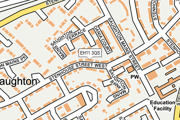 EH11 3QS map - OS OpenMap – Local (Ordnance Survey)