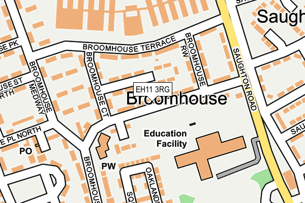 EH11 3RG map - OS OpenMap – Local (Ordnance Survey)
