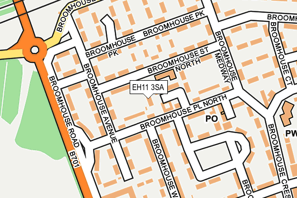 EH11 3SA map - OS OpenMap – Local (Ordnance Survey)