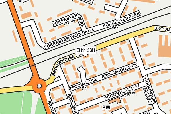 EH11 3SH map - OS OpenMap – Local (Ordnance Survey)