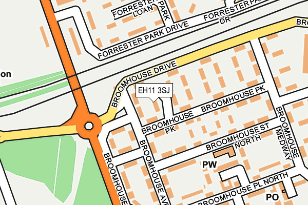 EH11 3SJ map - OS OpenMap – Local (Ordnance Survey)