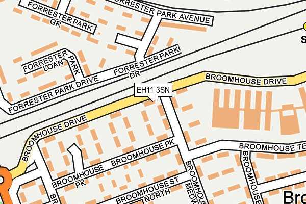 EH11 3SN map - OS OpenMap – Local (Ordnance Survey)