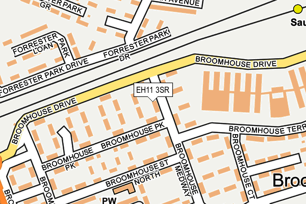 EH11 3SR map - OS OpenMap – Local (Ordnance Survey)