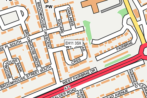 EH11 3SX map - OS OpenMap – Local (Ordnance Survey)