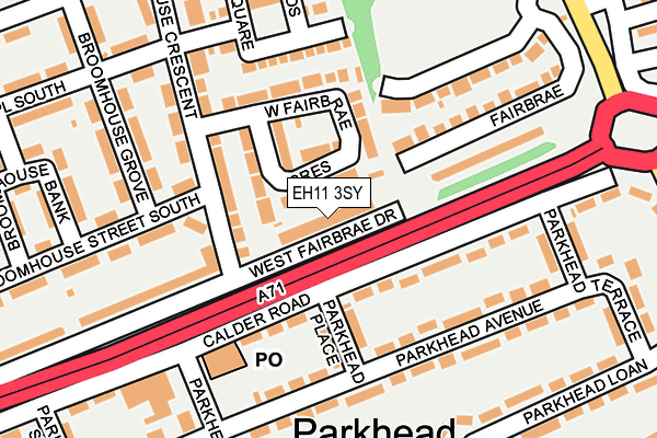 EH11 3SY map - OS OpenMap – Local (Ordnance Survey)