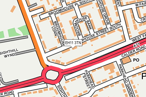 EH11 3TN map - OS OpenMap – Local (Ordnance Survey)