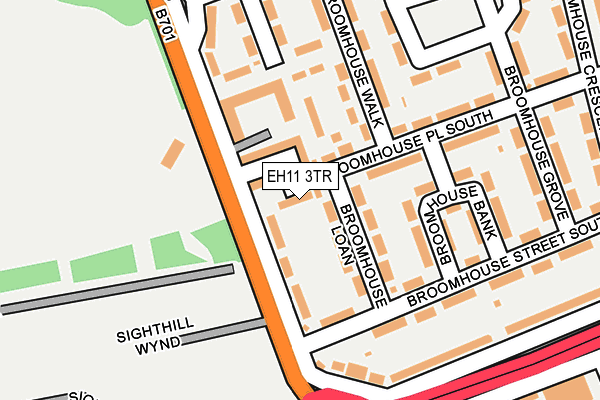 EH11 3TR map - OS OpenMap – Local (Ordnance Survey)