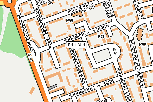 EH11 3UH map - OS OpenMap – Local (Ordnance Survey)