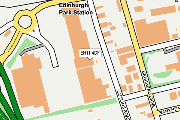 EH11 4DF map - OS OpenMap – Local (Ordnance Survey)