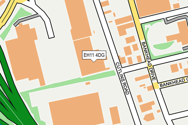 EH11 4DG map - OS OpenMap – Local (Ordnance Survey)