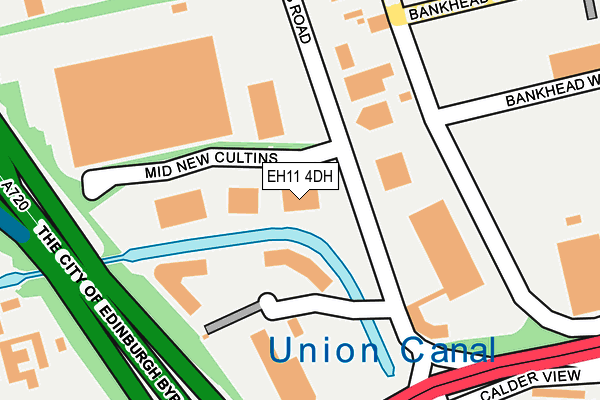 EH11 4DH map - OS OpenMap – Local (Ordnance Survey)