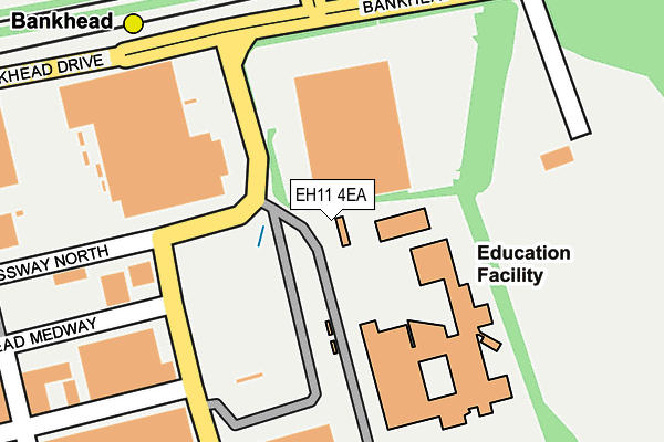 EH11 4EA map - OS OpenMap – Local (Ordnance Survey)