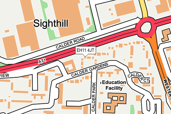 EH11 4JT map - OS OpenMap – Local (Ordnance Survey)